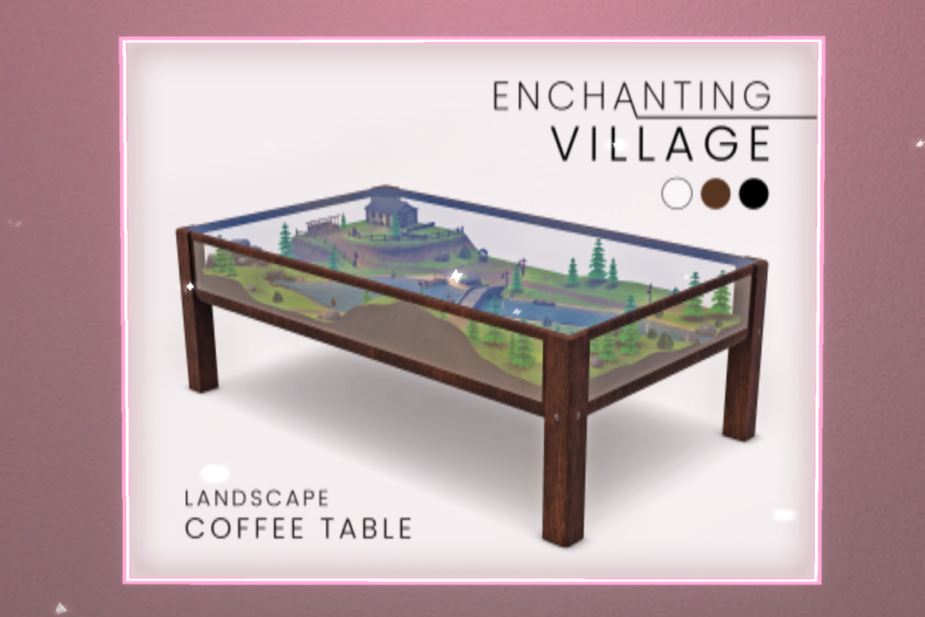 Enchanting Village Coffee Table, L$350