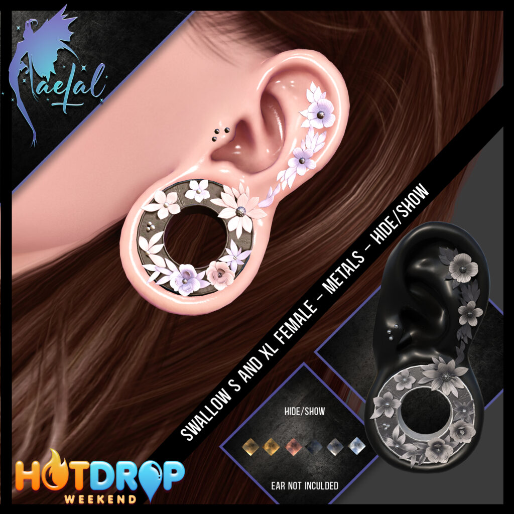 Ear 108 – Swallow gauges S &amp; XL Female