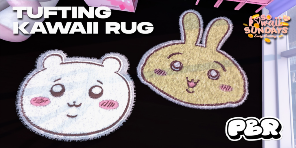 Tufting Kawaii Rug	&lt;a href=&quot;http://maps.secondlife.com/secondlife/Fang/91/95/2751&quot;&gt;Teleport&lt;/a&gt;