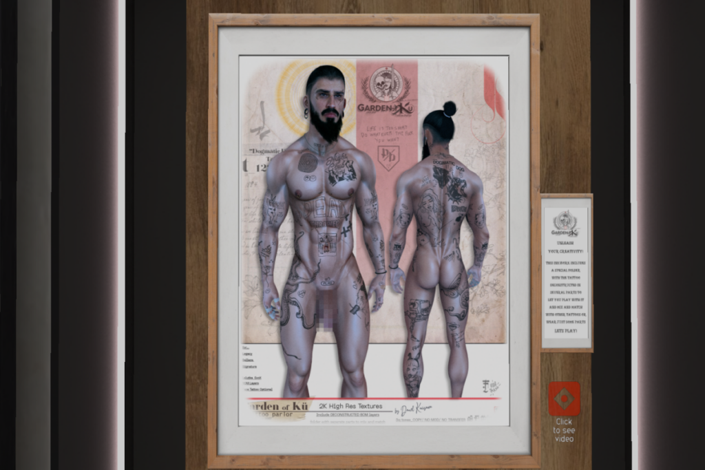 Dogmatic Dog Tattoo - BOM, L$300