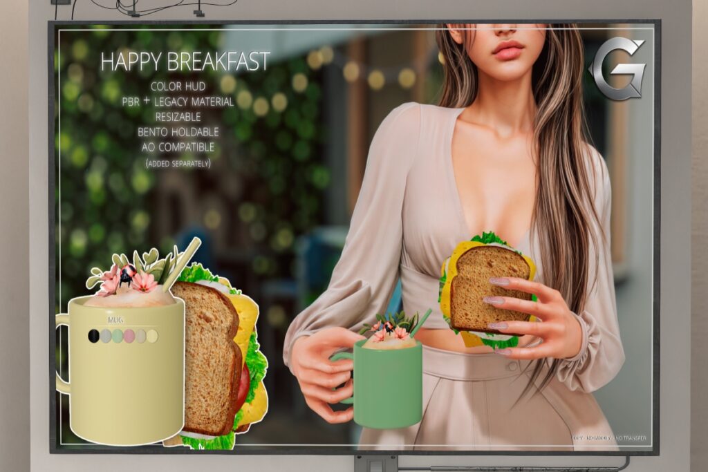 Happy Breakfast Holdables, L$329