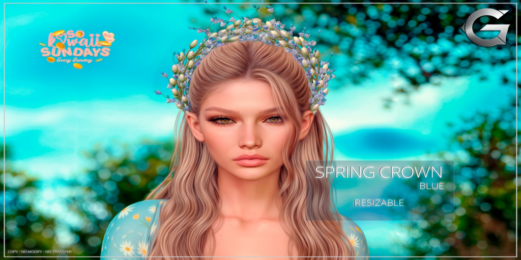 Spring Crown Accessory	&lt;a href=&quot;http://maps.secondlife.com/secondlife/Spruce%20Peak/211/193/24&quot;&gt;Teleport&lt;/a&gt;