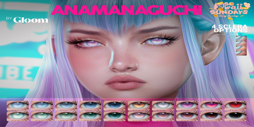 Anamanaguchi Eyes - BOM/EvoX/Omega	&lt;a href=&quot;http://maps.secondlife.com/secondlife/Moonstar/141/89/43&quot;&gt;Teleport&lt;/a&gt;