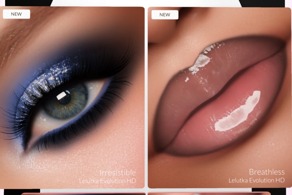 Irresistible Eyeshadow &amp; Breathless Lipstick - EvoX, L$298 each