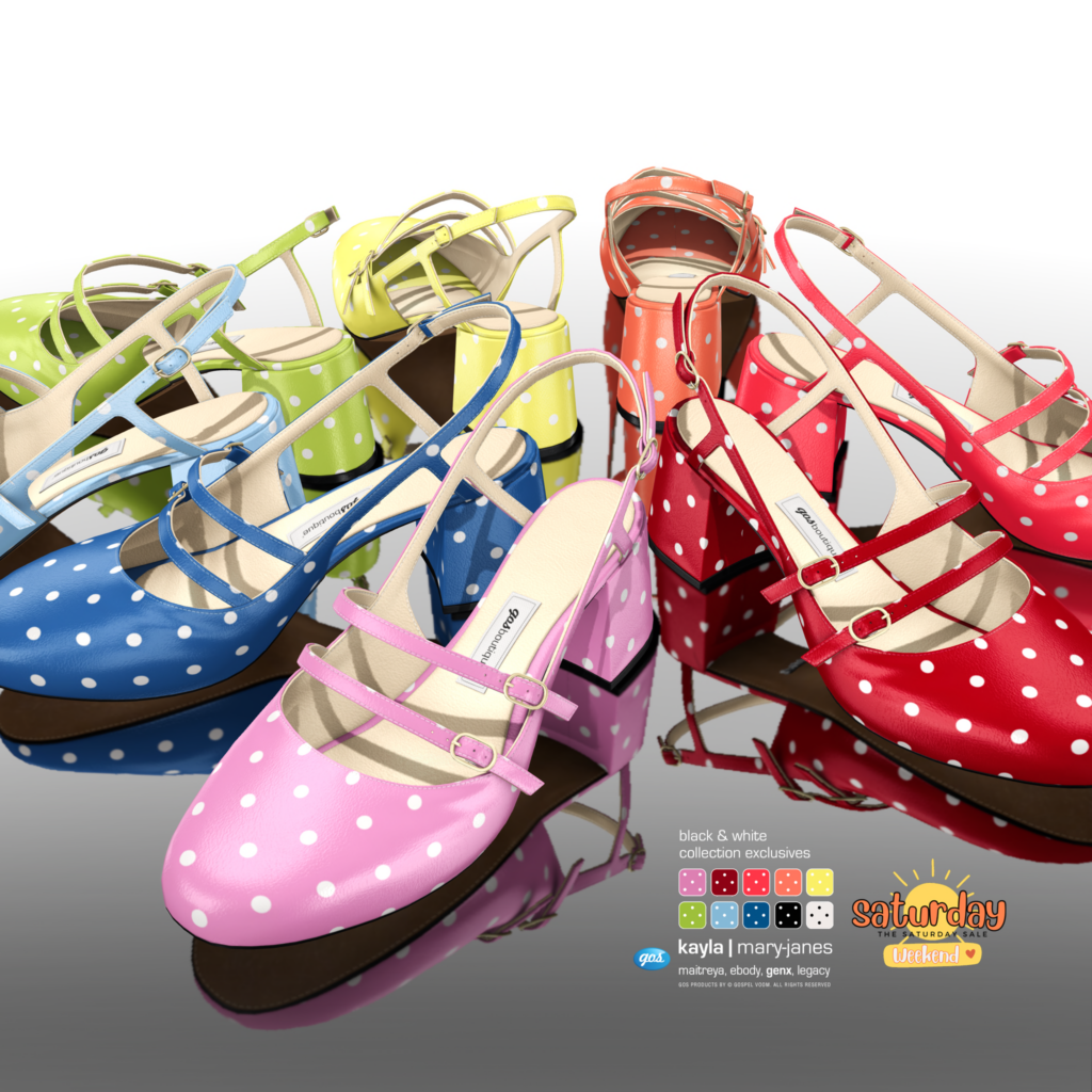 Kayla Mary Janes - GenX/Legacy/Maitreya/Reborn	&lt;a href=&quot;http://maps.secondlife.com/secondlife/Gos/101/93/302&quot;&gt;Teleport&lt;/a&gt;