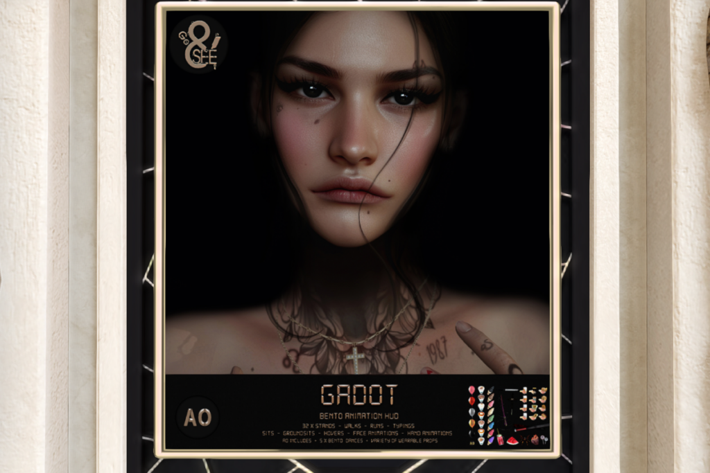 Gadot Animations &amp; A/O, L$120 each/L$2500 A/O