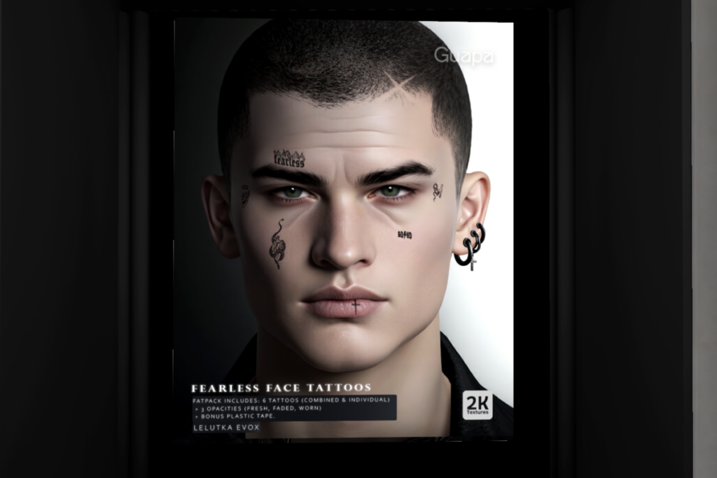 Fearless Face Tattoo - EvoX, L$299