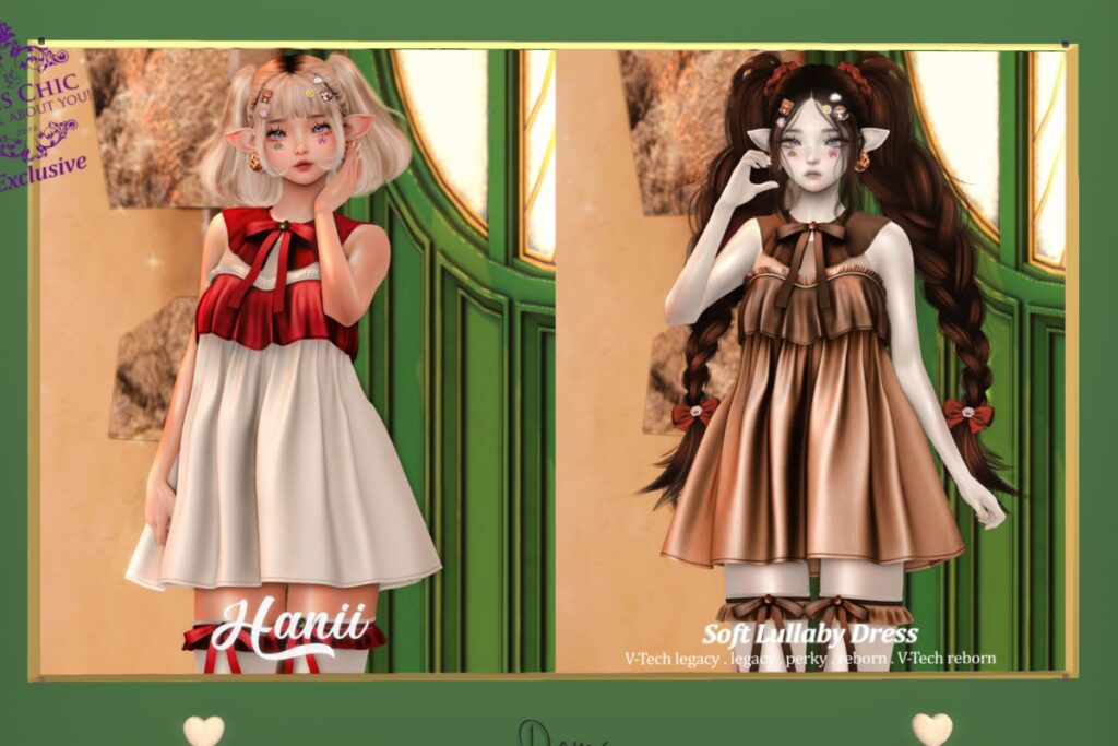 Soft Lullaby Dress - Legacy/Reborn/+mods, L$299 each/L$999 MP