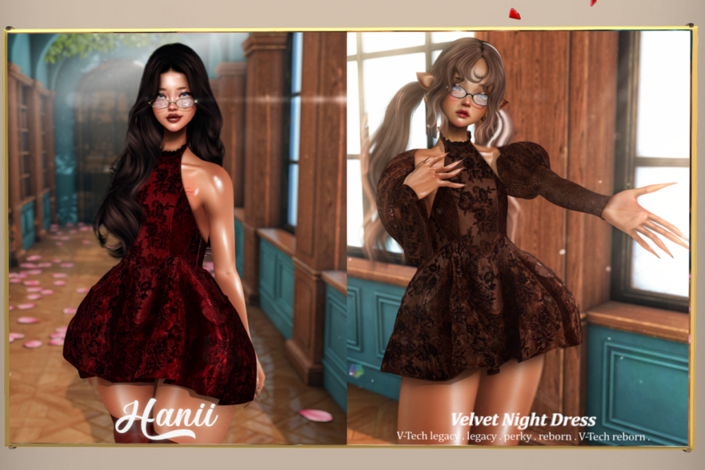 Velvet Night Dress - Legacy/Reborn/+mods, L$299 each/L$999 FP