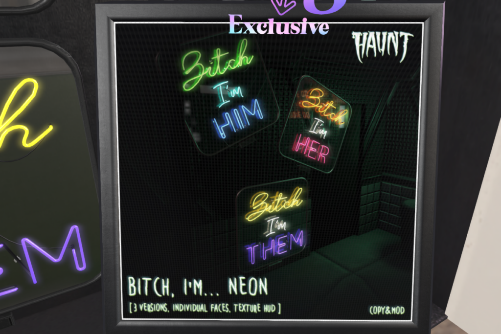 Neon signs, L$249
