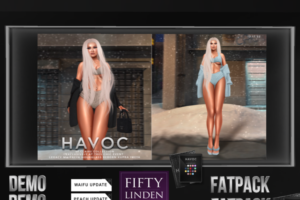 St Claire Set - Freya/Hourglass/Inithium/Legacy/Maitreya/Reborn	&lt;a href=&quot;http://maps.secondlife.com/secondlife/Candy%20Cove/132/115/22&quot;&gt;TELEPORT&lt;/a&gt;