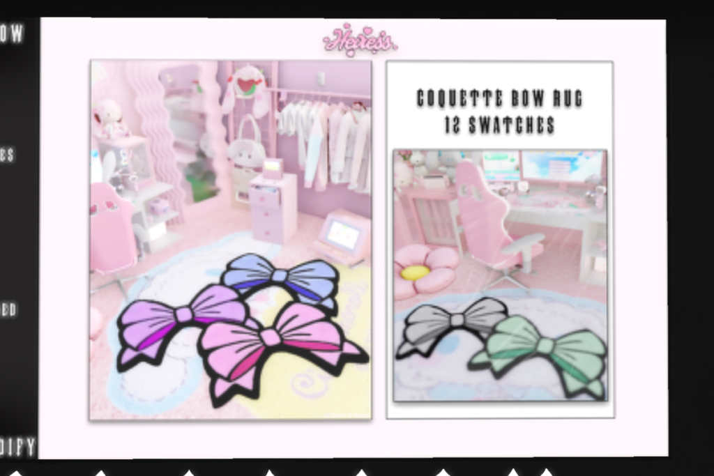 Coquette Rug, L$199 each/L$750 FP