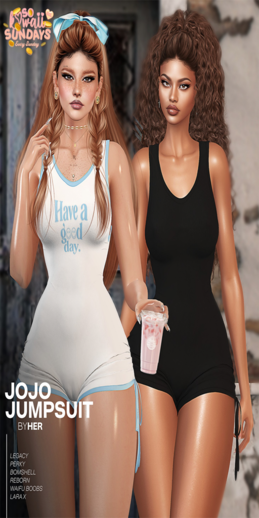 Jojo Jumpsuit - Legacy/MaitreyaX/Reborn/+mods	&lt;a href=&quot;https://maps.secondlife.com/secondlife/Obsession/195/134/1135&quot;&gt;Teleport&lt;/a&gt;