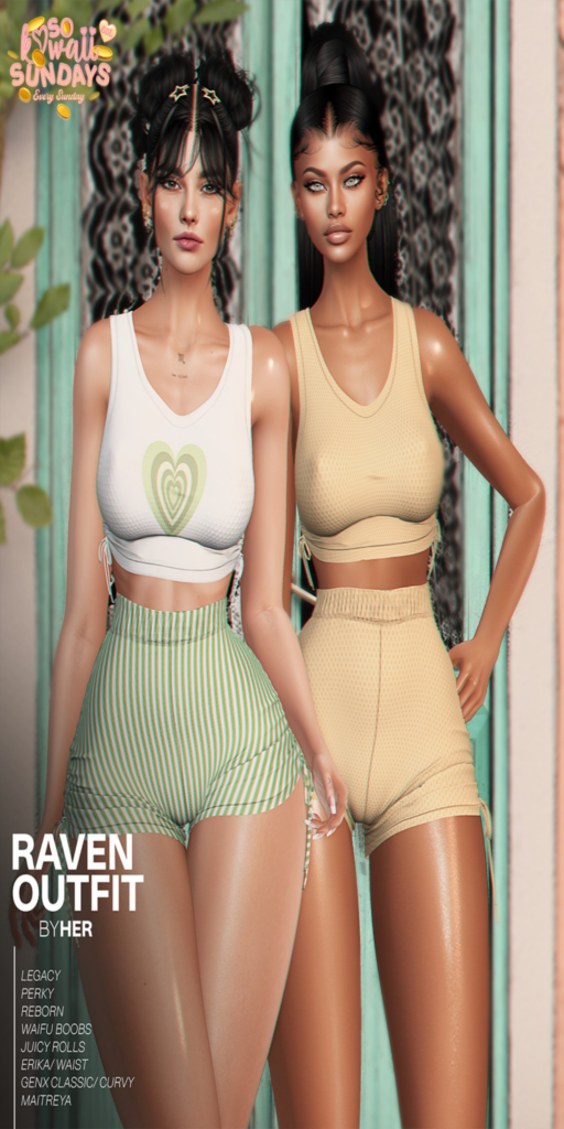 Raven Outfit - Erika/GenX/Legacy/Maitreya/Reborn/+mods	&lt;a href=&quot;https://maps.secondlife.com/secondlife/Obsession/195/134/1135&quot;&gt;Teleport&lt;/a&gt;
