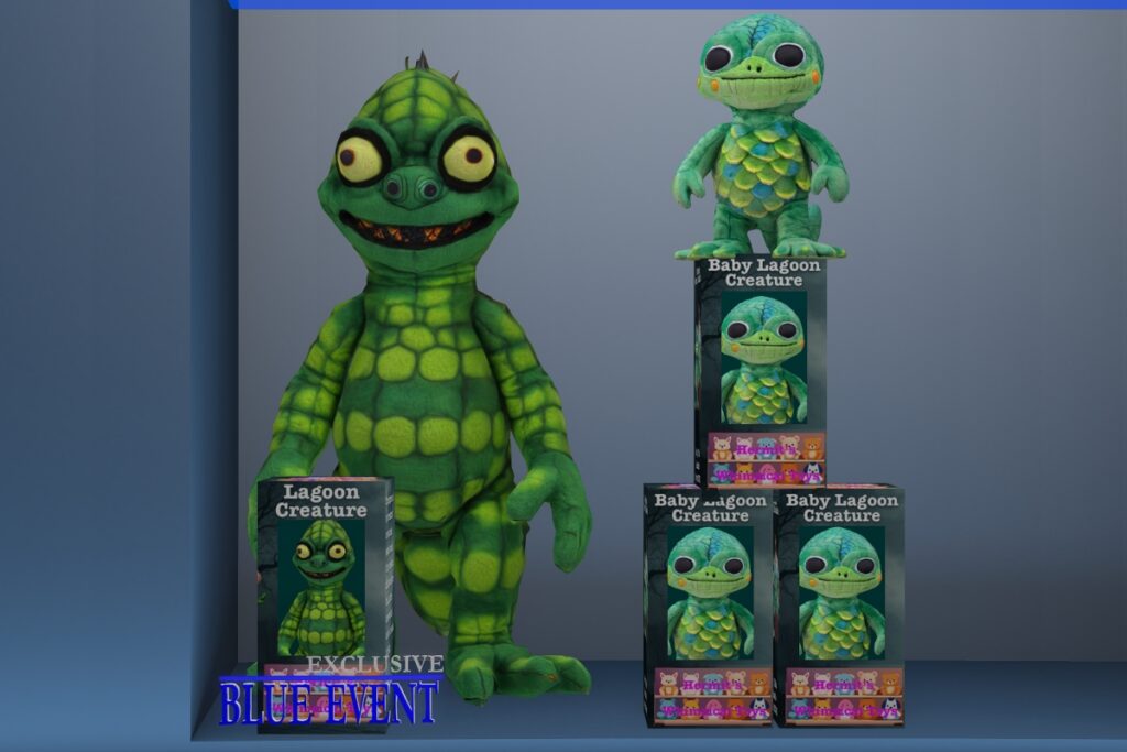 Lagoon Creature &amp; Baby Lagoon Creature Plushies, L$250 each