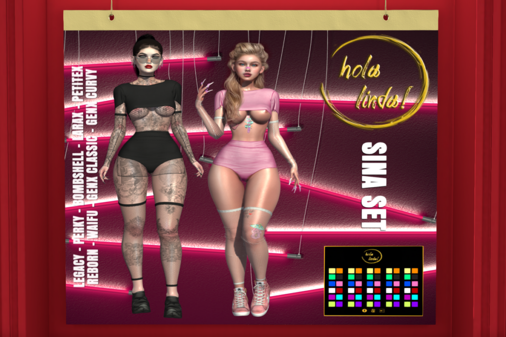 Sina Set - GenX/Legacy/MaitreyaX/Reborn/+mods, L$149 FP