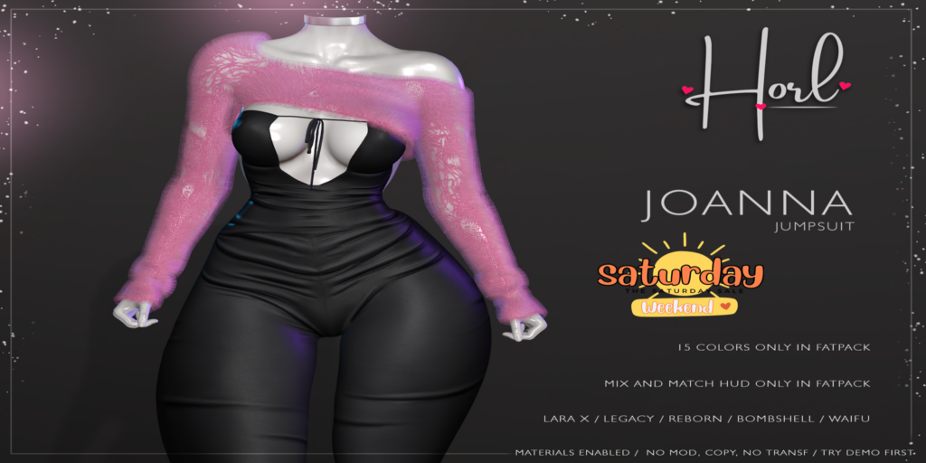 Joanna Jumpsuit - Legacy/MaitreyaX/Reborn/+mods	&lt;a href=&quot;http://maps.secondlife.com/secondlife/Spiced%20Romance/12/140/3801&quot;&gt;Teleport&lt;/a&gt;