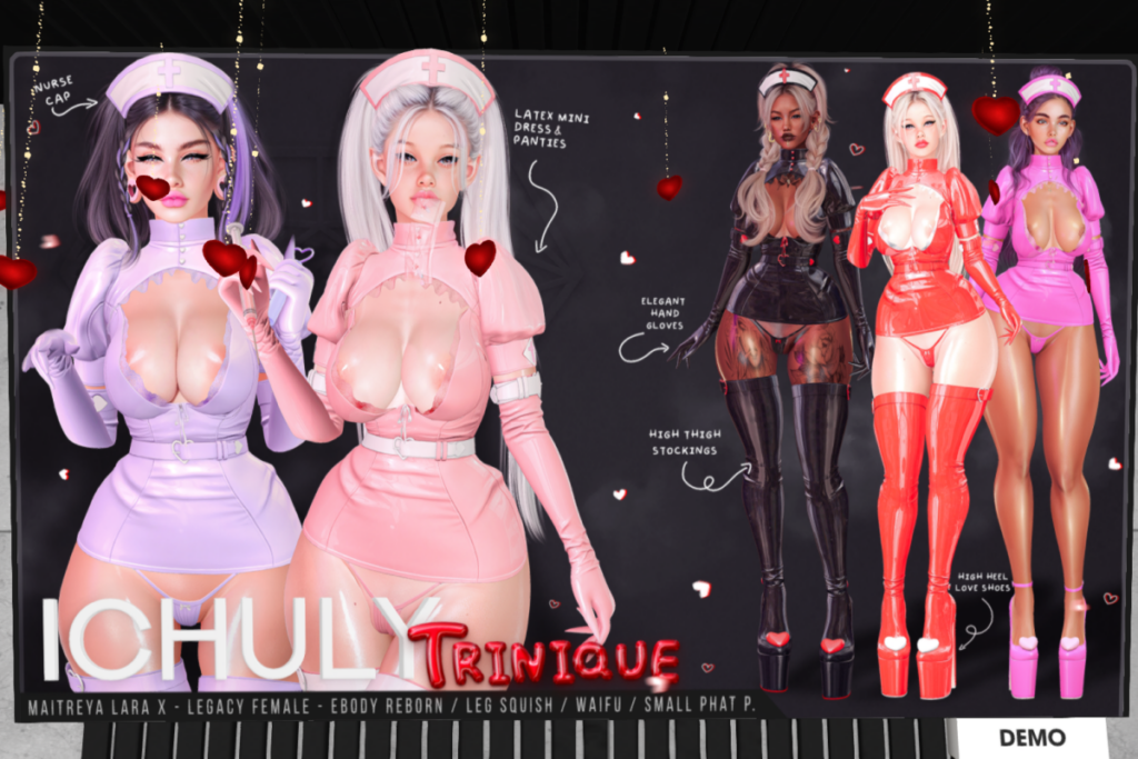 Trinique Outfit - Legacy/MaitreyaX/Reborn/+mods, L$199-L$299 each/L$499-L$1699 each FP/L$3599 MP