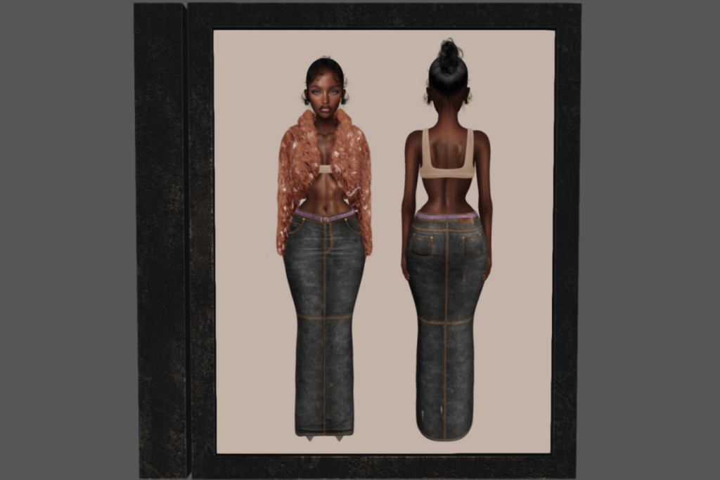 Oyoke Fur Puffer - See demo for fits, L$60 each/L$600 FP | Kas Scoop Neck Bra - Legacy/MaitreyaX/Reborn/+mods, L$275 each/L$1175 FP | Olewe Denim Skirt - Legacy/MaitreyaX/Reborn, L$399 each/L$1299 FP
