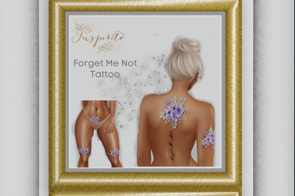 Forget Me Not Tattoo - BOM, L$195