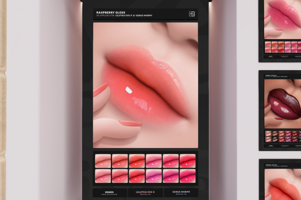 Raspberry Gloss - EvoX/Genus Morph, L$299 each