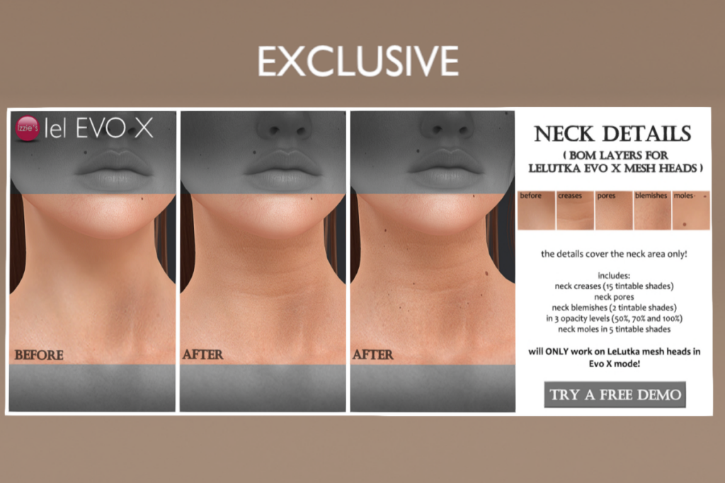 Neck Details - EvoX, L$199