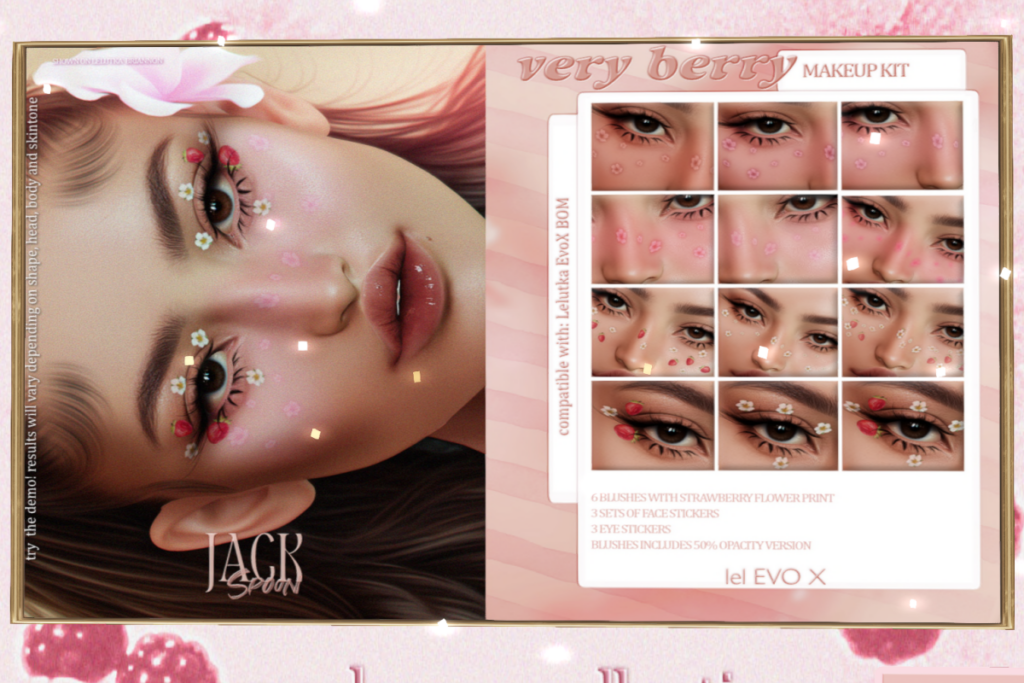 Very Berry Makeup Kit - EvoX, L$265