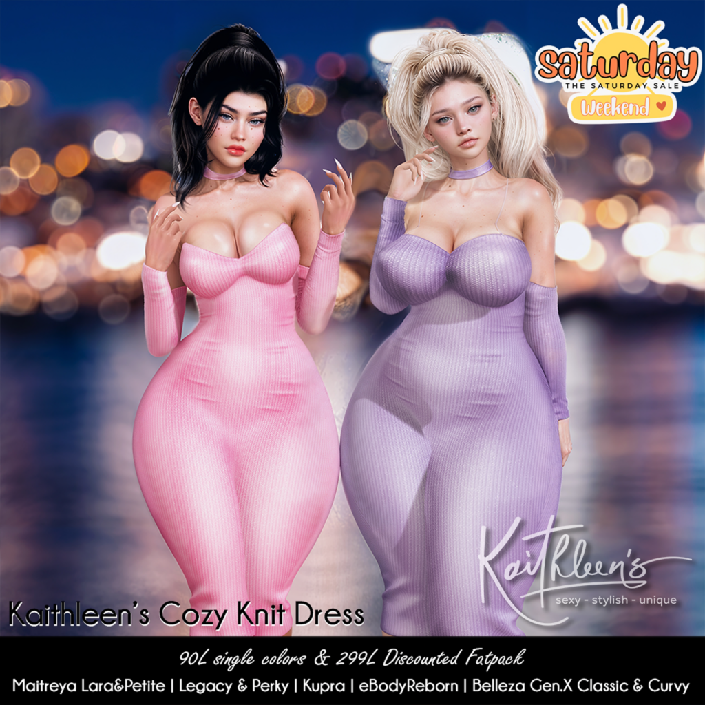 Cozy Knit Dress - GenX/Inithium/Legacy/Maitreya/Reborn/+mods	&lt;a href=&quot;http://maps.secondlife.com/secondlife/Maribella/201/126/23&quot;&gt;Teleport&lt;/a&gt;