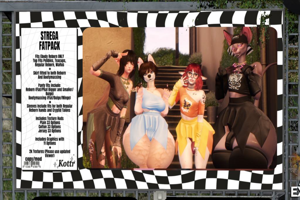 Strega Outfit - Reborn/+mods, L$499-L$799 each/L$1899 FP