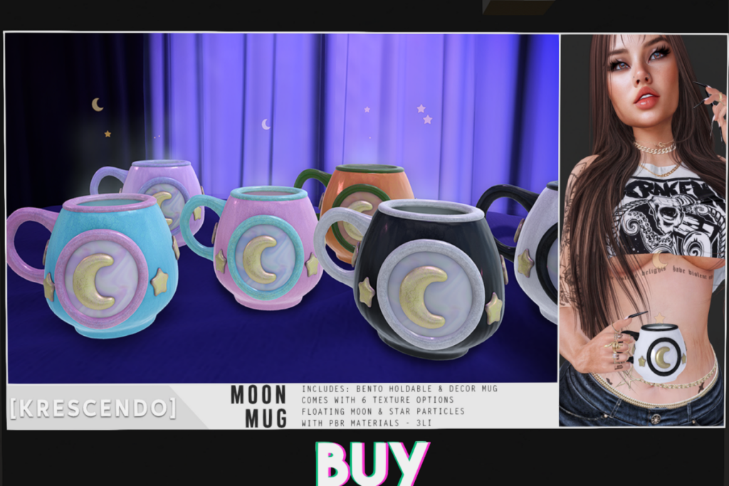 Moon Mug Holdable and Decor, L$299