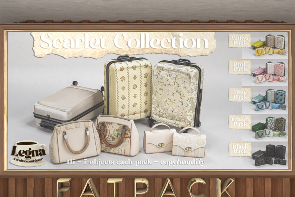 Scarlet Collection, L$449 each/L$1500 FP