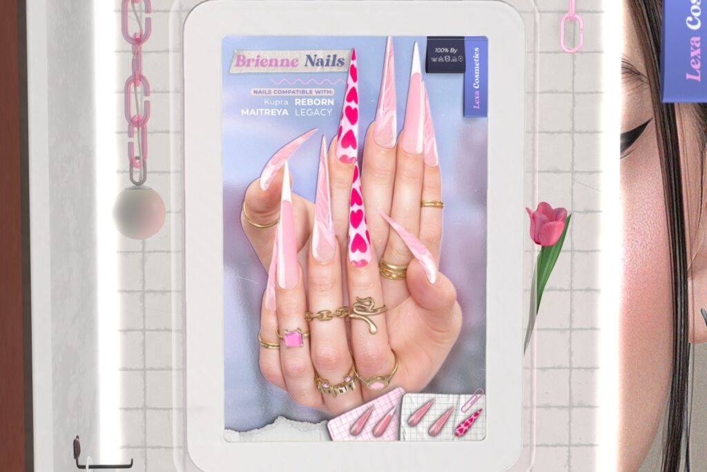 Brienne Mesh Nails - Inithium/Legacy/Maitreya/Reborn, L$199