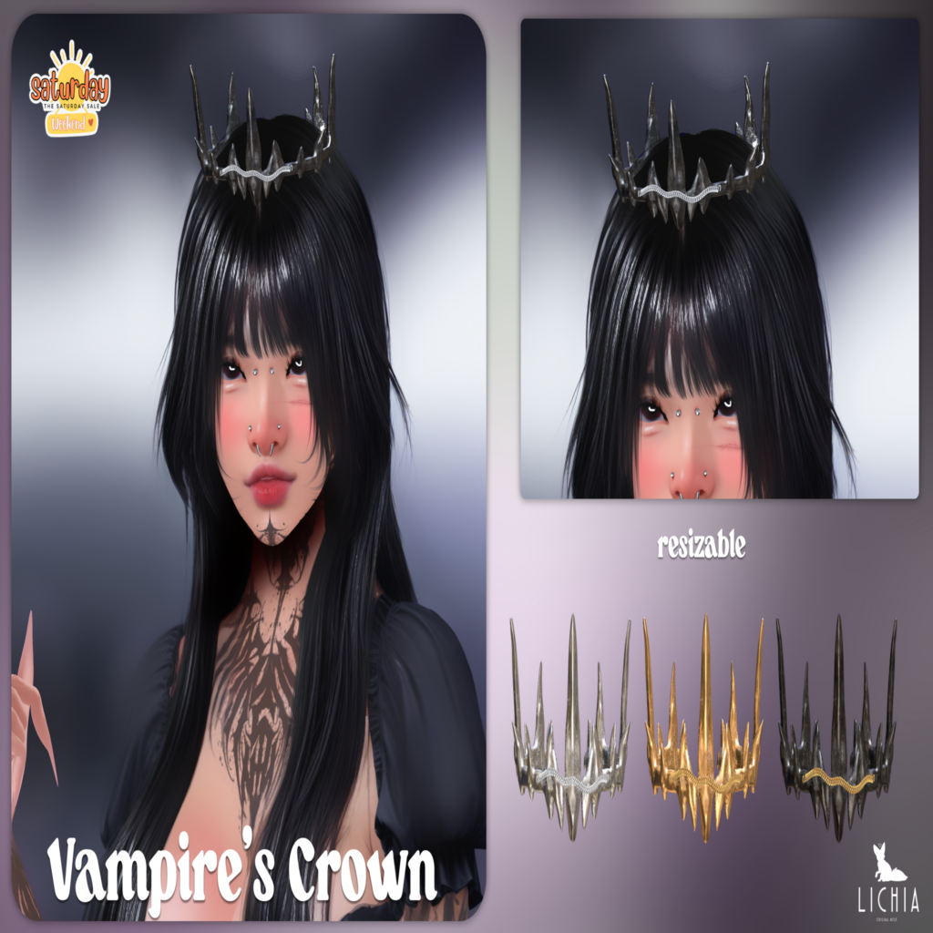 Vampire&#039;s Crown	&lt;a href=&quot;http://maps.secondlife.com/secondlife/Hashira/54/94/3&quot;&gt;Teleport&lt;/a&gt;
