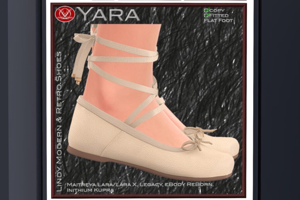 Yara Flats - Inithium/Legacy/Maitreya/Reborn/+mods, L$169 each/L$507 FP