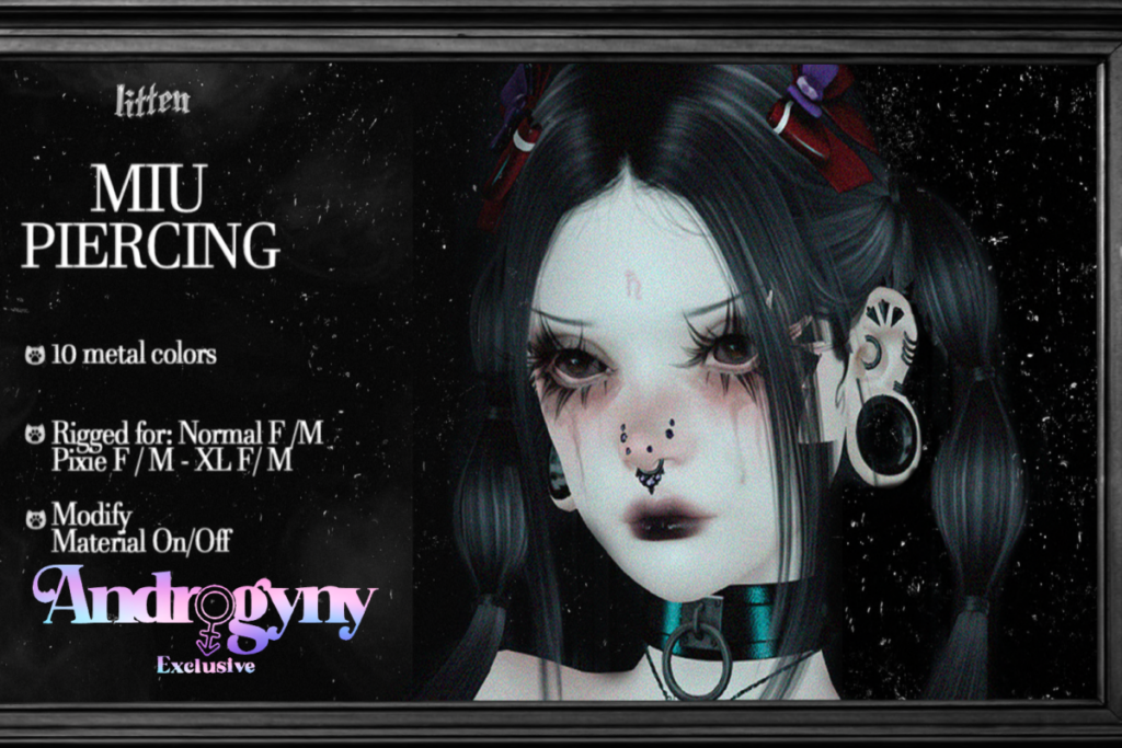 Moi Piercings - Swallow Gauged, L$299 each/L$799 FP