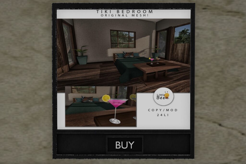 Tiki Bedroom Decor Set, L$149