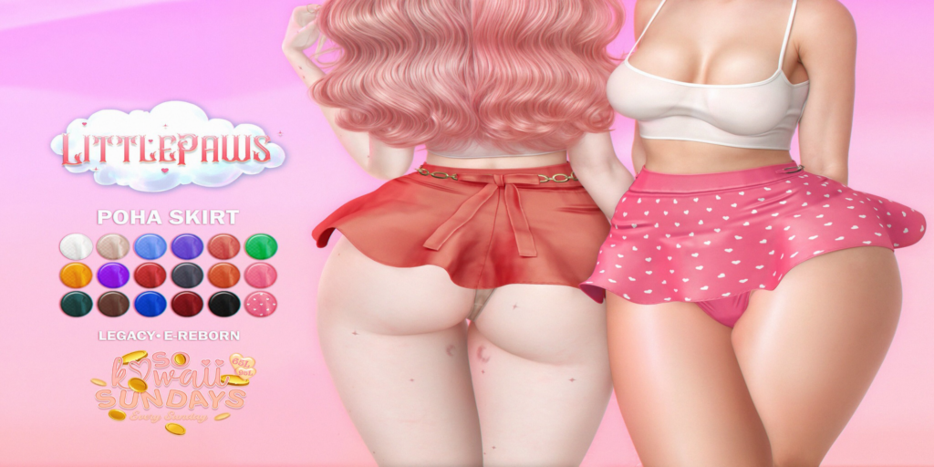 Poha Skirt - Legacy/Reborn	&lt;a href=&quot;http://maps.secondlife.com/secondlife/Crystal%20Isle/168/140/60&quot;&gt;Teleport&lt;/a&gt;