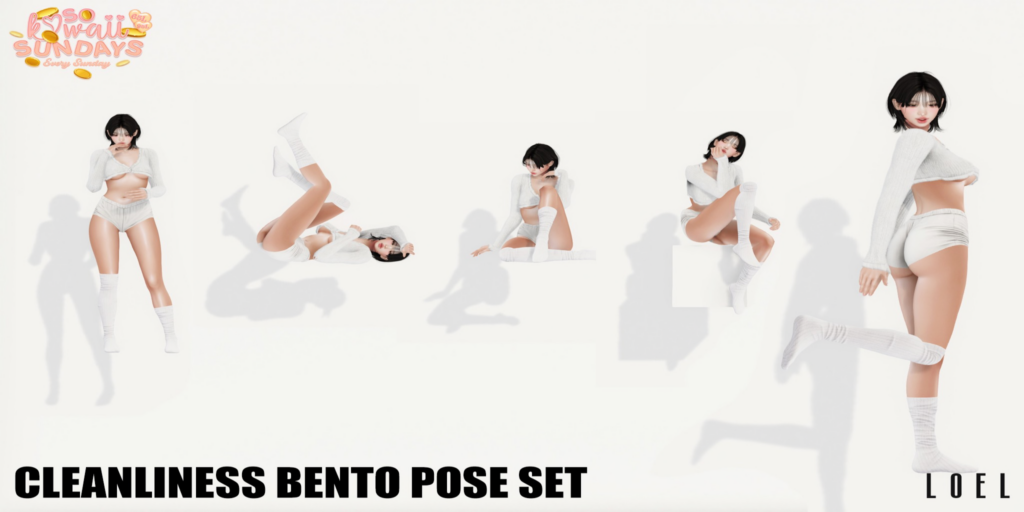 Cleanliness Poses	&lt;a href=&quot;http://maps.secondlife.com/secondlife/Stargazer%20Galaxy/101/47/3118&quot;&gt;Teleport&lt;/a&gt;