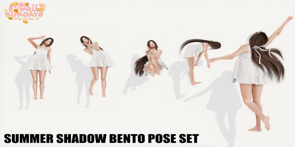 Summer Shadow Poses	&lt;a href=&quot;http://maps.secondlife.com/secondlife/Stargazer%20Galaxy/101/47/3118&quot;&gt;Teleport&lt;/a&gt;