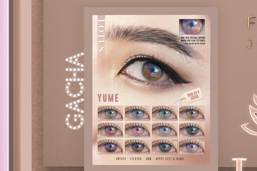 Yume Eyes - Evo X, L$60 each/L$2000 FP