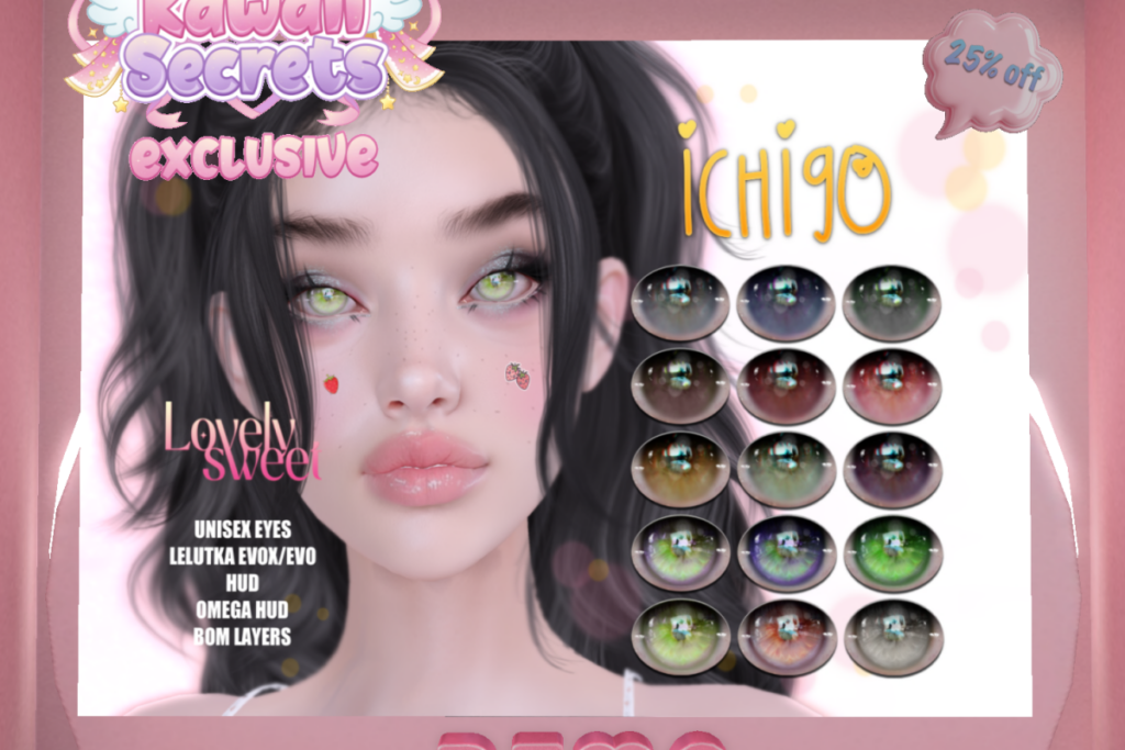 Ichigo Eyes - BOM/Lelutka/Omega, L$225