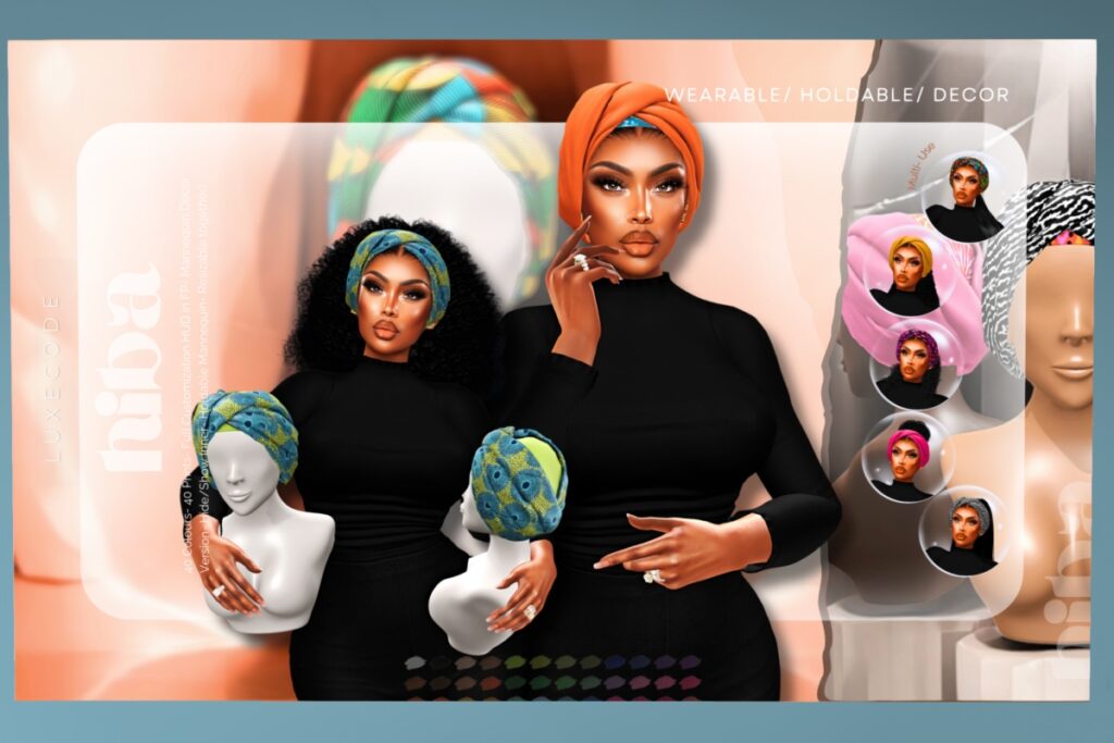 Hiba Turban Accessory &amp; Decor, L$599 each FP/L$1099 MP