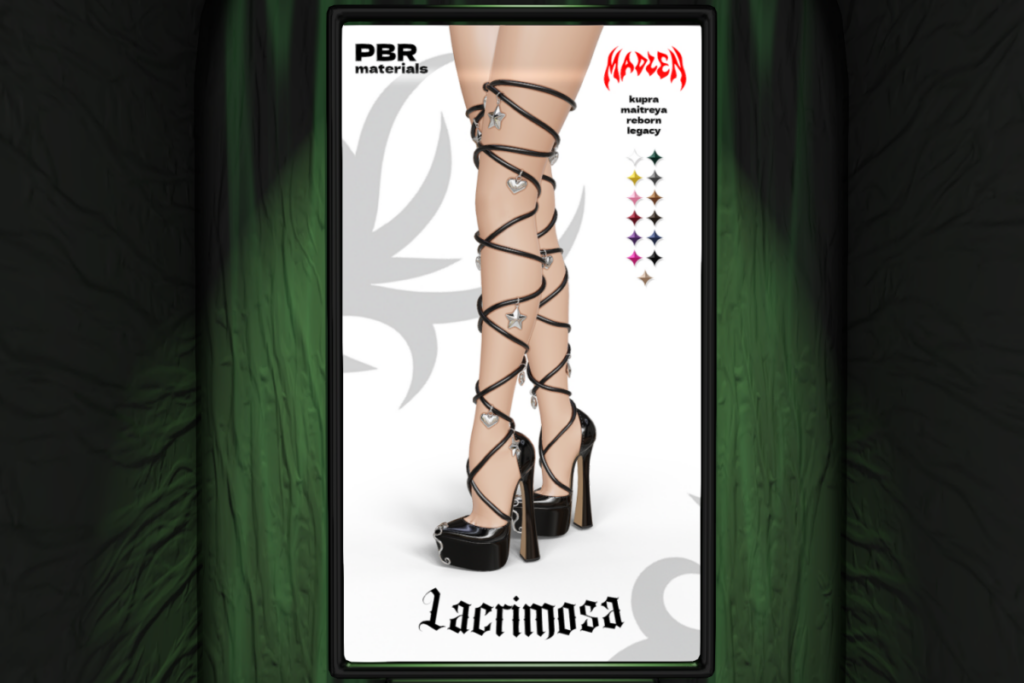 Lacrimosa Heels - Inithium/Legacy/Maitreya/Reborn, L$400
