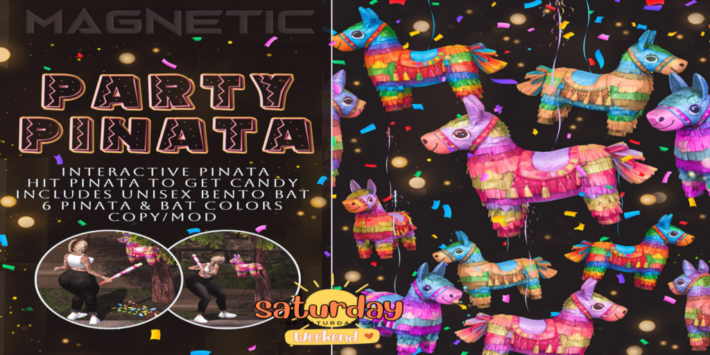 Party Pinata Decor	&lt;a href=&quot;http://maps.secondlife.com/secondlife/Klibert/84/162/632&quot;&gt;Teleport&lt;/a&gt;