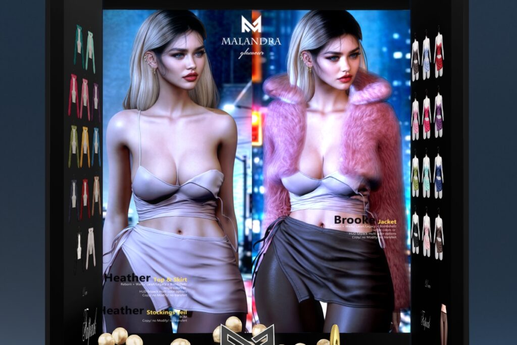 Heather Outfit &amp; Brooke Jacket - Legacy/MaitreyaX/Reborn/+mods, L$249-L$280 each/L$2450 each FP