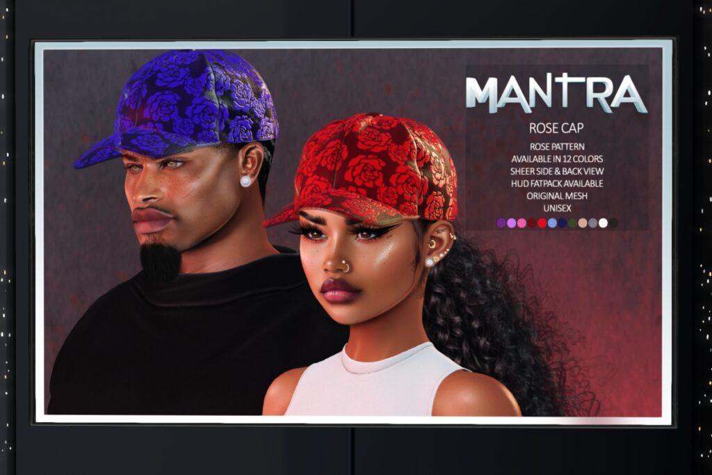 Rose Cap, L$200 each/L$1499 FP