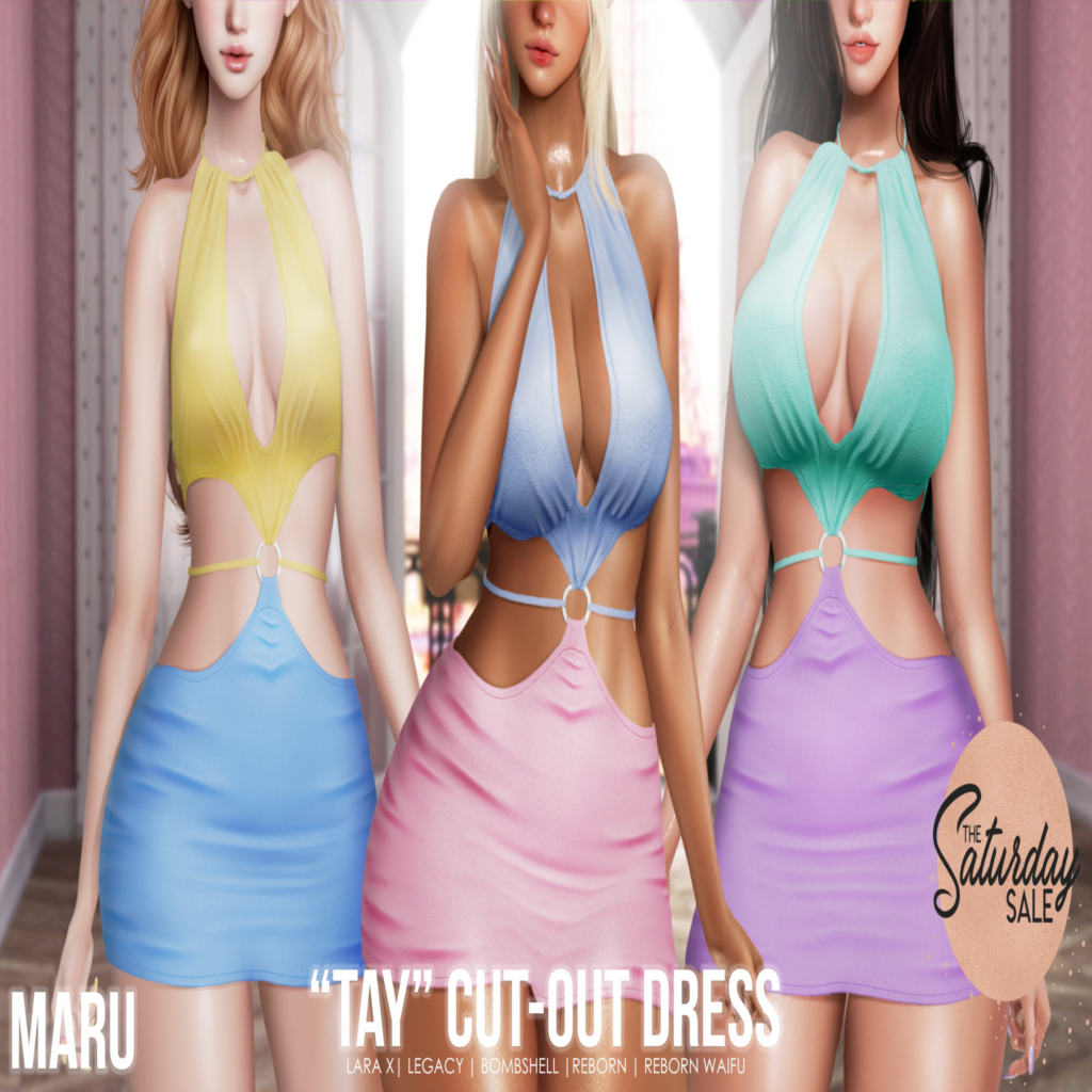 Tay Cut-Out Dress - Legacy/MaitreyaX/Reborn/+mods	&lt;a href=&quot;http://maps.secondlife.com/secondlife/Kindred%20Spirit%201/195/32/1507&quot;&gt;Teleport&lt;/a&gt;