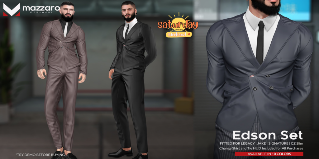 Edson Set - CZ Slim/Gianni/Jake/Legacy	&lt;a href=&quot;http://maps.secondlife.com/secondlife/Heartbreak/131/129/166&quot;&gt;Teleport&lt;/a&gt;