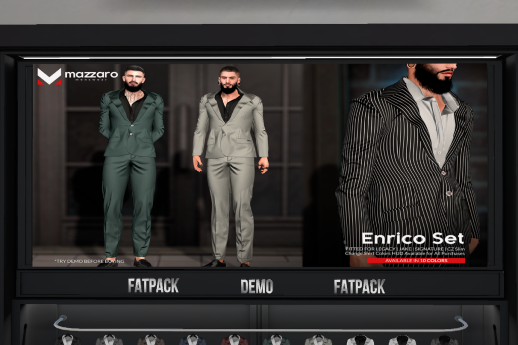 Enrico Suit - CZ Slim/Gianni/Jake/Legacy, L$230 each/L$930 each FP