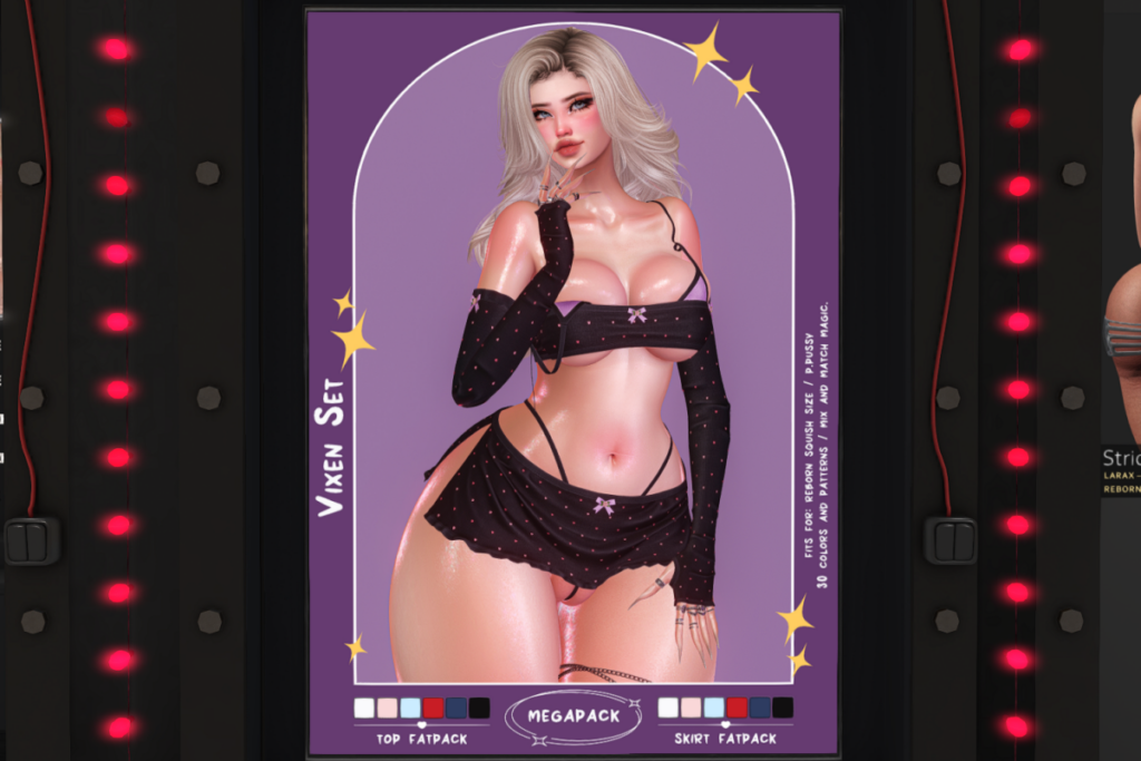Vixen Top and Skirt - Reborn/+mods, L$299 each/L$1750 each FP/L$3000 MP